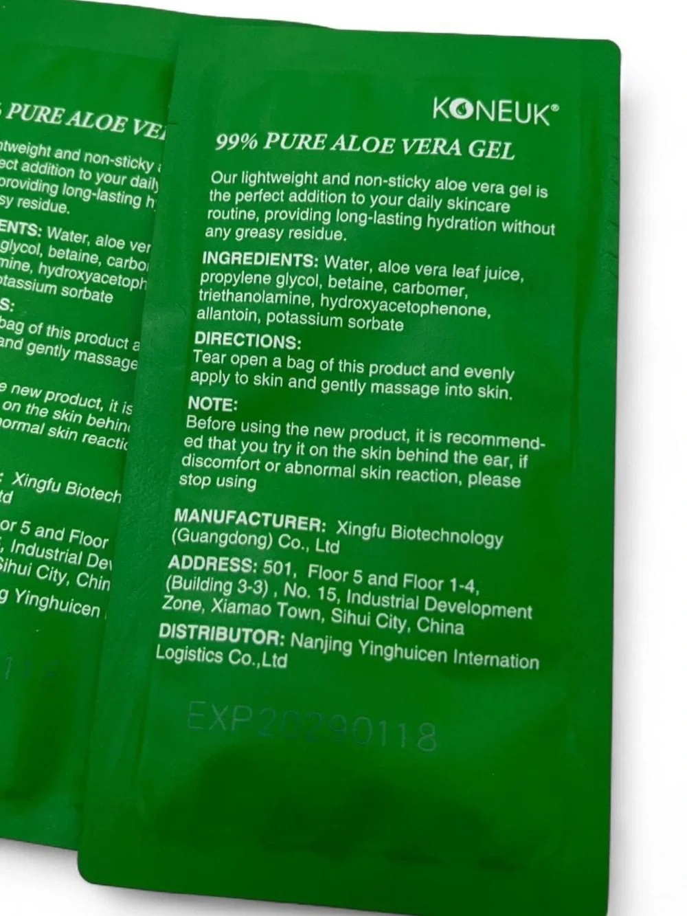 99% Pure Aloe Vera After Sun Gel Brand New Summer Soothing Hydrating Skincare